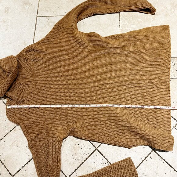 Calypso St. Barth Women’s Turtleneck Tunic Sweater — Tan, Size M - Picture 9 of 10